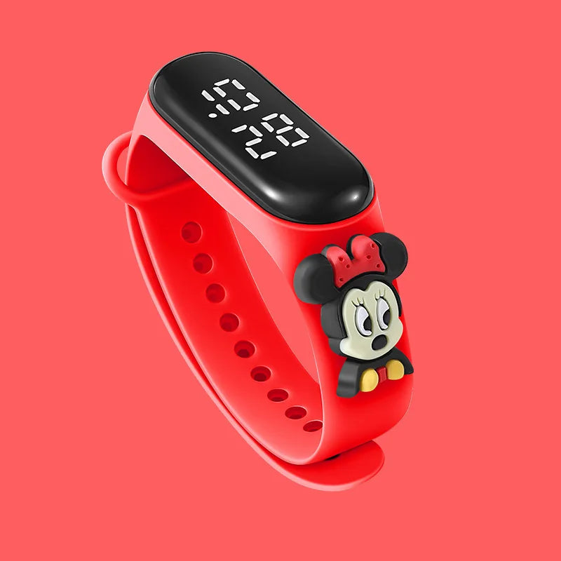 Disney Stitch LED Waterproof Kids Digital Watch Spiderman Hulk Children Watch Sports Touch Electronic Watch Kids Gifts