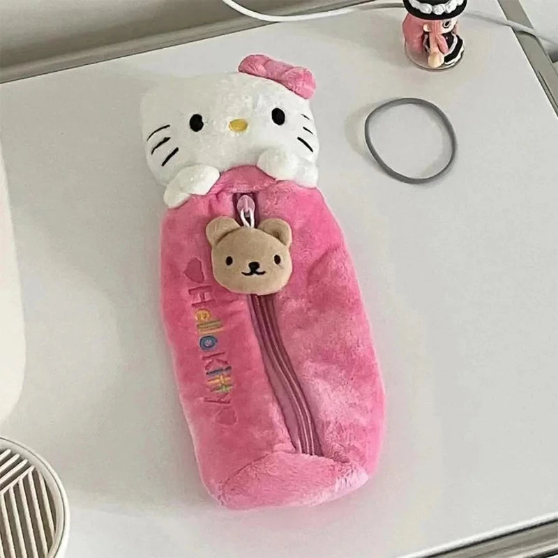 Trousse à crayons Hello Kitty rose kawaii