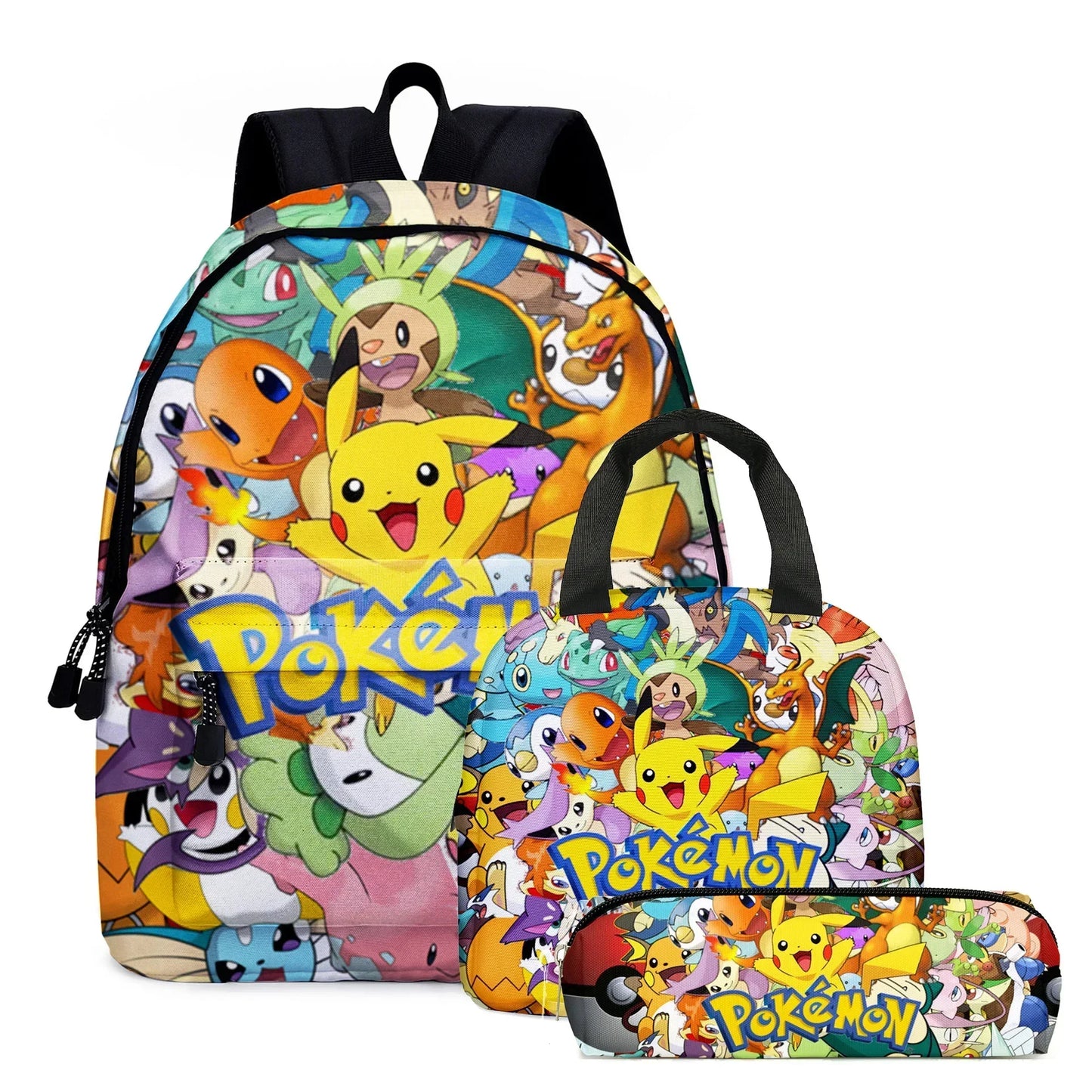 Pokemon School Bags Backpacks Pikachu Anime Figures Kids Bags Big Capacity Travel Bag Girls Boys Christmas Gifts Toys