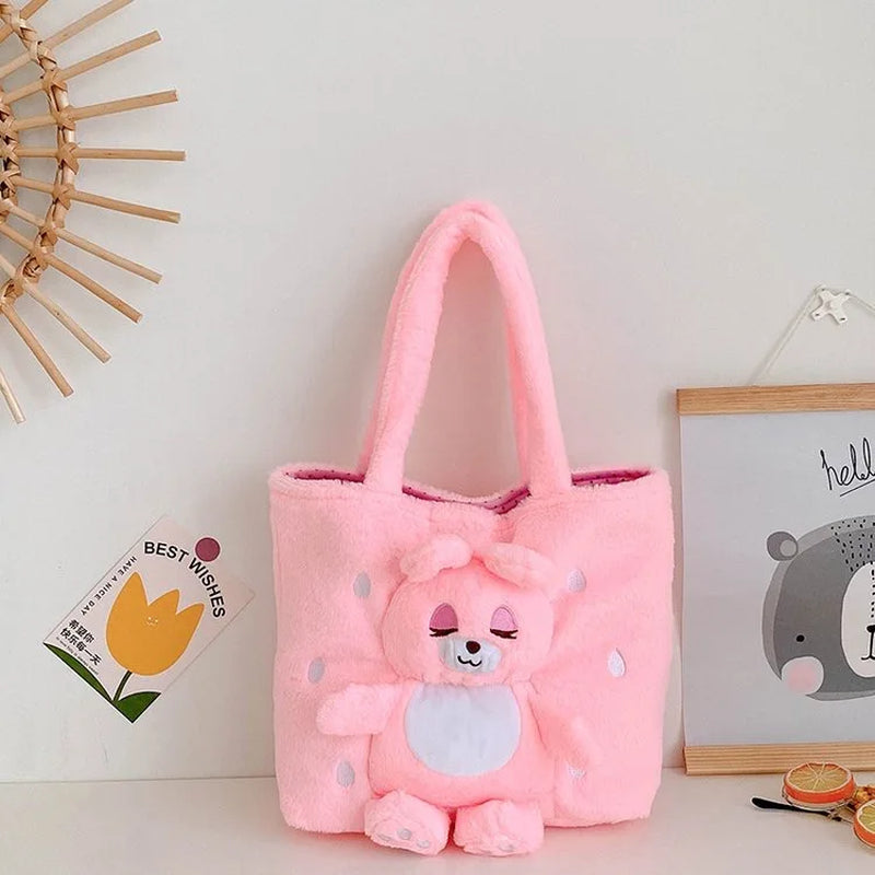Disney Anime Lilo & Stitch Toy Kawaii Messenger Bag Girl Heart Handbag Stitch Doll Children Cartoon Soft Sweetheart Shoulder Bag