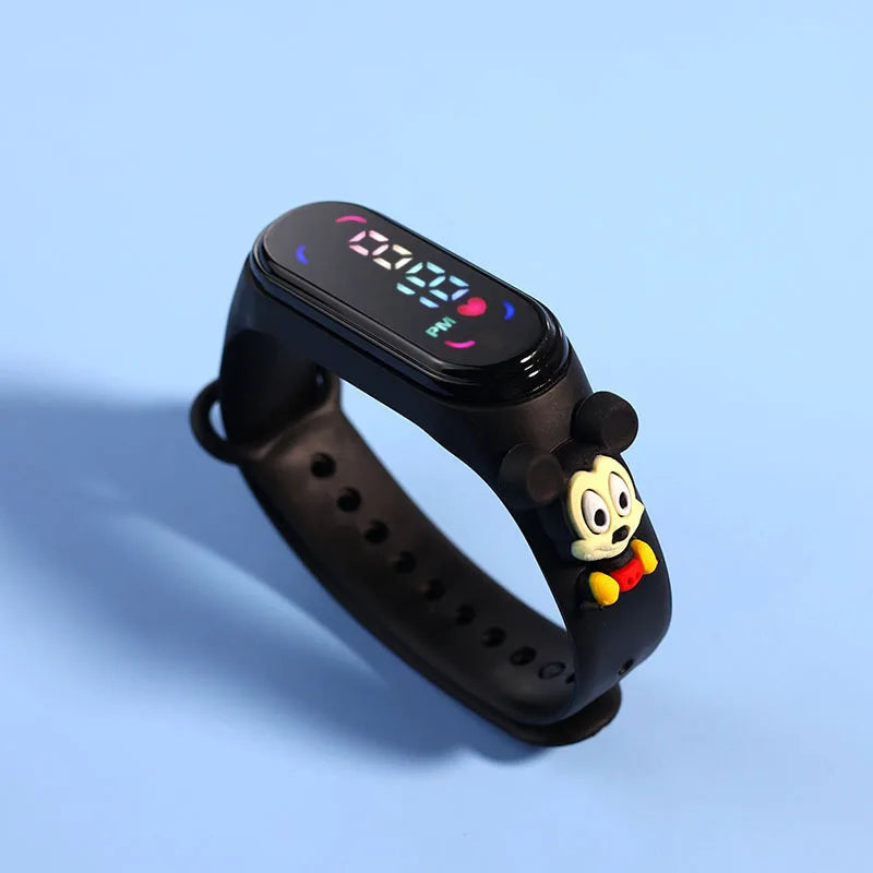 Disney Stitch LED Waterproof Kids Digital Watch Spiderman Hulk Children Watch Sports Touch Electronic Watch Kids Gifts
