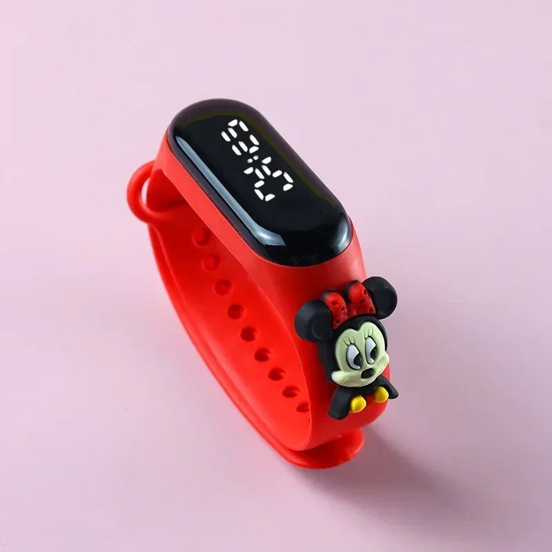 Disney Stitch LED Waterproof Kids Digital Watch Spiderman Hulk Children Watch Sports Touch Electronic Watch Kids Gifts