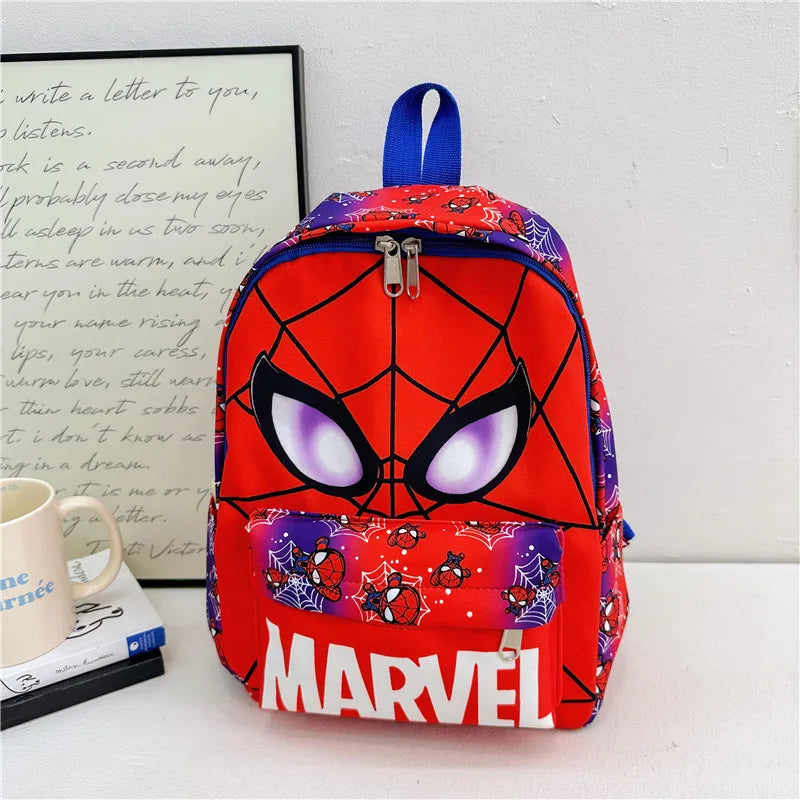 Sac à dos Spiderman Anime Super Héros Sac d'école pour étudiants Sac à dos Cartoon pour élève de maternelle 