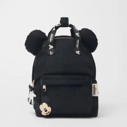 Sac à dos en toile Mickey Mouse mignon et dessiné mode pour femmes, sac d'école Minnie à grande capacité, mochila pour filles