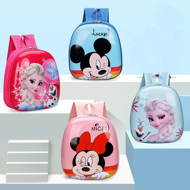 Sac à dos pour enfants Mickey 'S New, sac à dessiner en coquille dure Elsa pour filles,