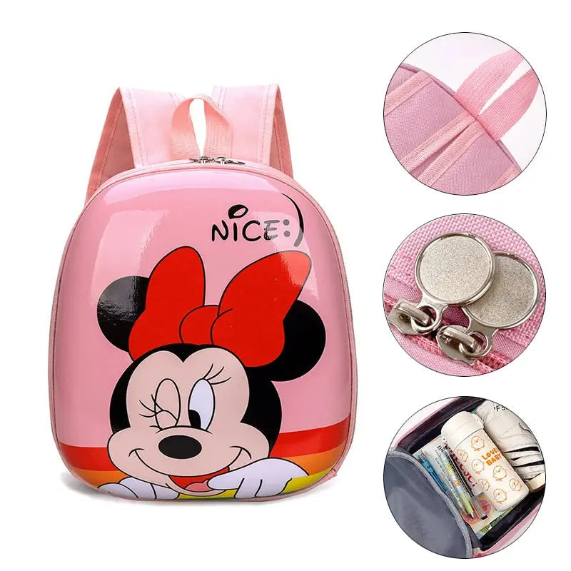 Sac à dos pour enfants Mickey 'S New, sac à dessiner en coquille dure Elsa pour filles,