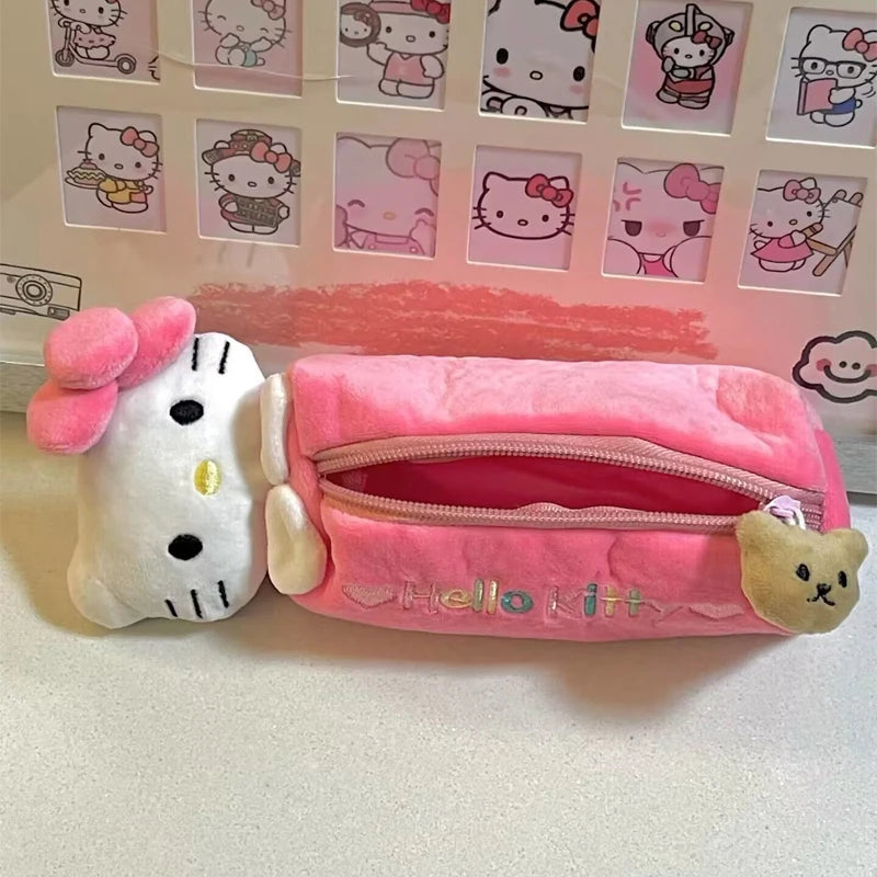 Trousse à crayons Hello Kitty rose kawaii