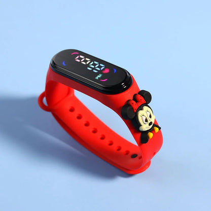 Disney Stitch LED Waterproof Kids Digital Watch Spiderman Hulk Children Watch Sports Touch Electronic Watch Kids Gifts