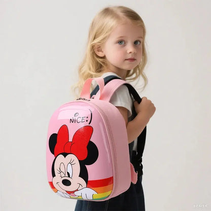 Sac à dos pour enfants Mickey 'S New, sac à dessiner en coquille dure Elsa pour filles,