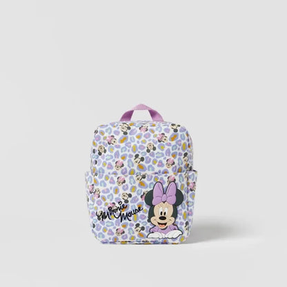 Sac à dos en toile Mickey Mouse mignon et dessiné mode pour femmes, sac d'école Minnie à grande capacité, mochila pour filles