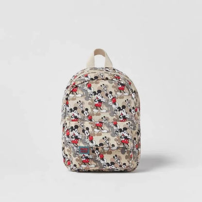 Sac à dos en toile Mickey Mouse mignon et dessiné mode pour femmes, sac d'école Minnie à grande capacité, mochila pour filles