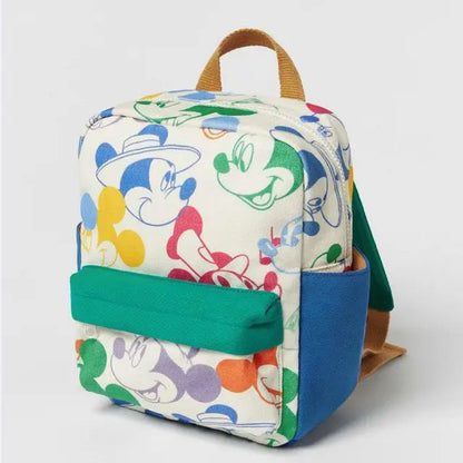 Sac à dos en toile Mickey Mouse mignon et dessiné mode pour femmes, sac d'école Minnie à grande capacité, mochila pour filles