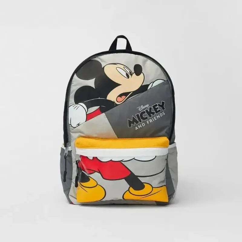 Sac à dos en toile Mickey Mouse mignon et dessiné mode pour femmes, sac d'école Minnie à grande capacité, mochila pour filles