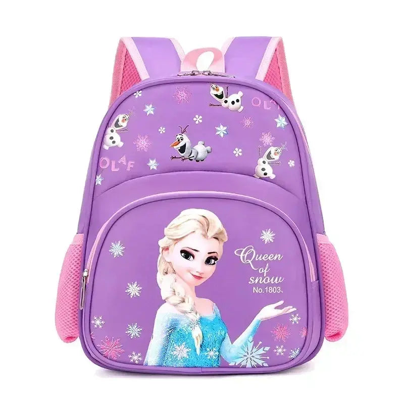 Sac à dos d'école maternelle Frozen Elsa pour garçons et filles, sac à dos mignon pour les élèves de l'école primaire