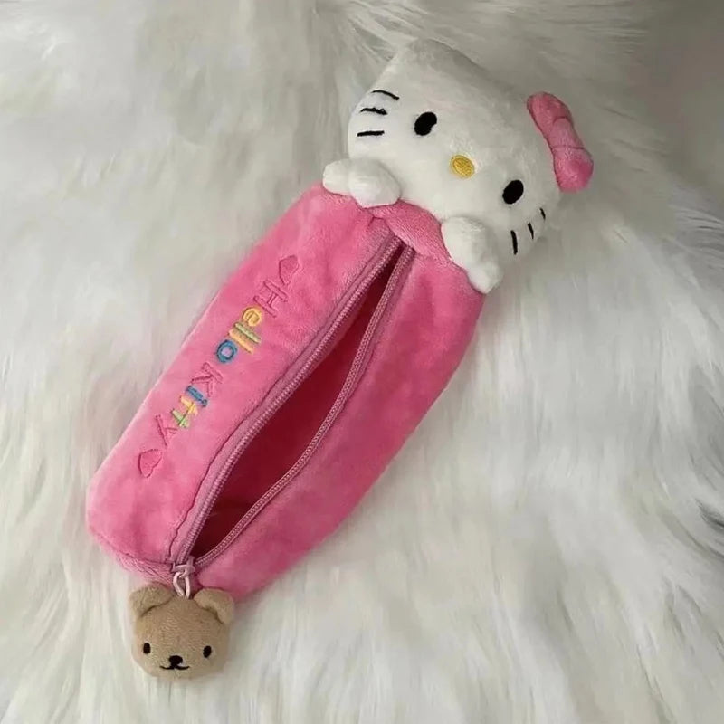 Trousse à crayons Hello Kitty rose kawaii