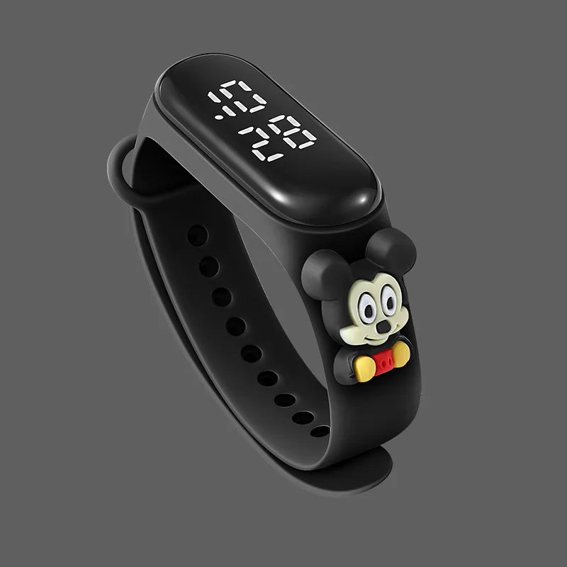 Disney Stitch LED Waterproof Kids Digital Watch Spiderman Hulk Children Watch Sports Touch Electronic Watch Kids Gifts