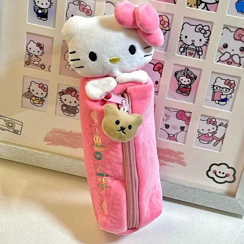 Trousse à crayons Hello Kitty rose kawaii