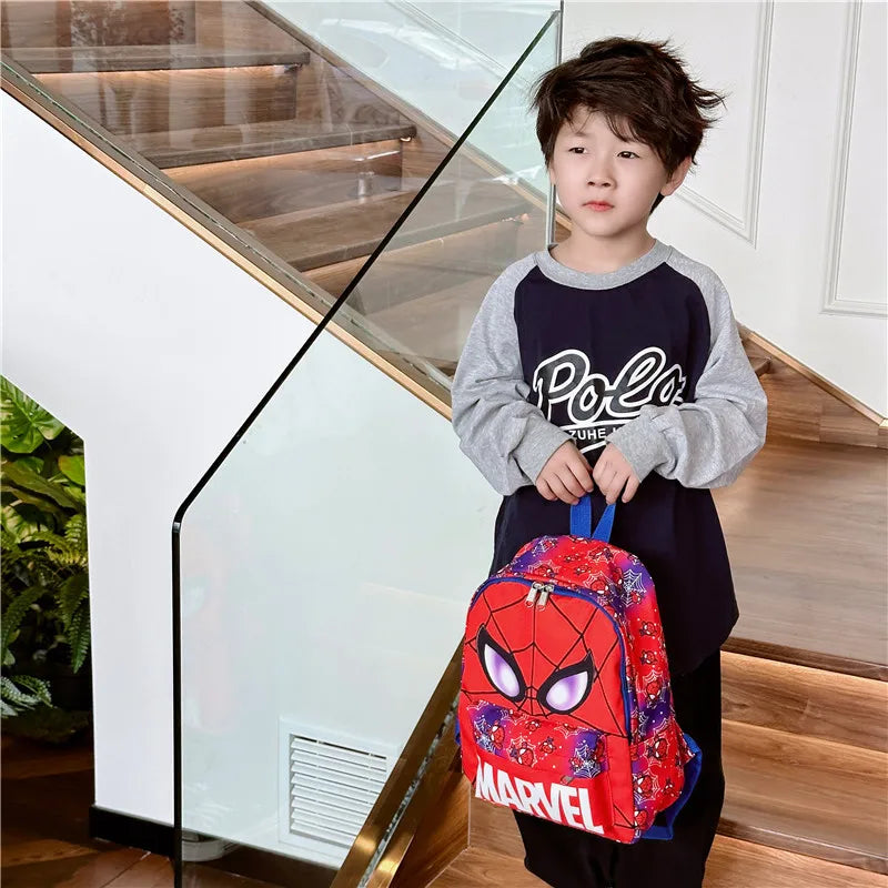 Sac à dos Spiderman Anime Super Héros Sac d'école pour étudiants Sac à dos Cartoon pour élève de maternelle 