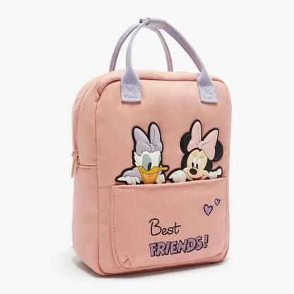 Sac à dos en toile Mickey Mouse mignon et dessiné mode pour femmes, sac d'école Minnie à grande capacité, mochila pour filles