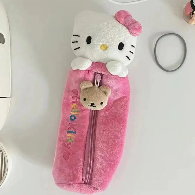 Trousse à crayons Hello Kitty rose kawaii
