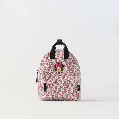 Sac à dos en toile Mickey Mouse mignon et dessiné mode pour femmes, sac d'école Minnie à grande capacité, mochila pour filles