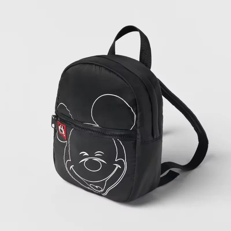 Sac à dos en toile Mickey Mouse mignon et dessiné mode pour femmes, sac d'école Minnie à grande capacité, mochila pour filles