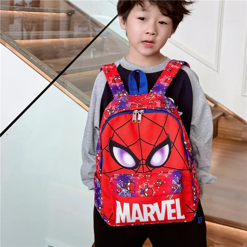 Sac à dos Spiderman Anime Super Héros Sac d'école pour étudiants Sac à dos Cartoon pour élève de maternelle 