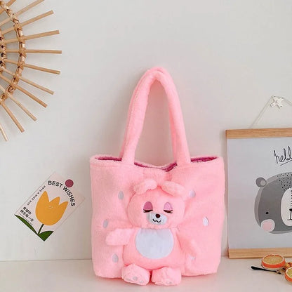 Disney Anime Lilo & Stitch Toy Kawaii Messenger Bag Girl Heart Handbag Stitch Doll Children Cartoon Soft Sweetheart Shoulder Bag
