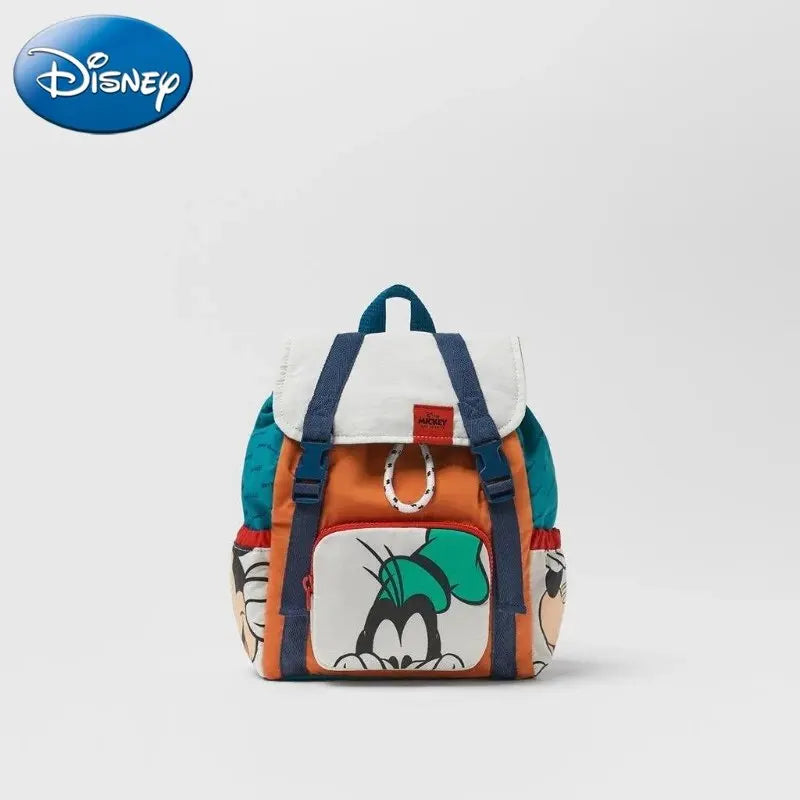 Sac à dos en toile Mickey Mouse mignon et dessiné mode pour femmes, sac d'école Minnie à grande capacité, mochila pour filles