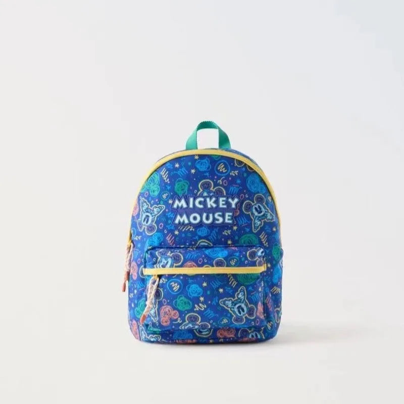 Sac à dos en toile Mickey Mouse mignon et dessiné mode pour femmes, sac d'école Minnie à grande capacité, mochila pour filles